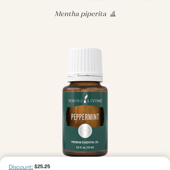 Peppermint Essential Oil 15ml Young Living open but unused - Picture 3 of 3